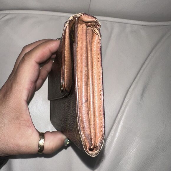 Authentic Louis Vuitton LV Long Wallet Portefeuille Sarah Brown Monogram - Picture 6 of 11